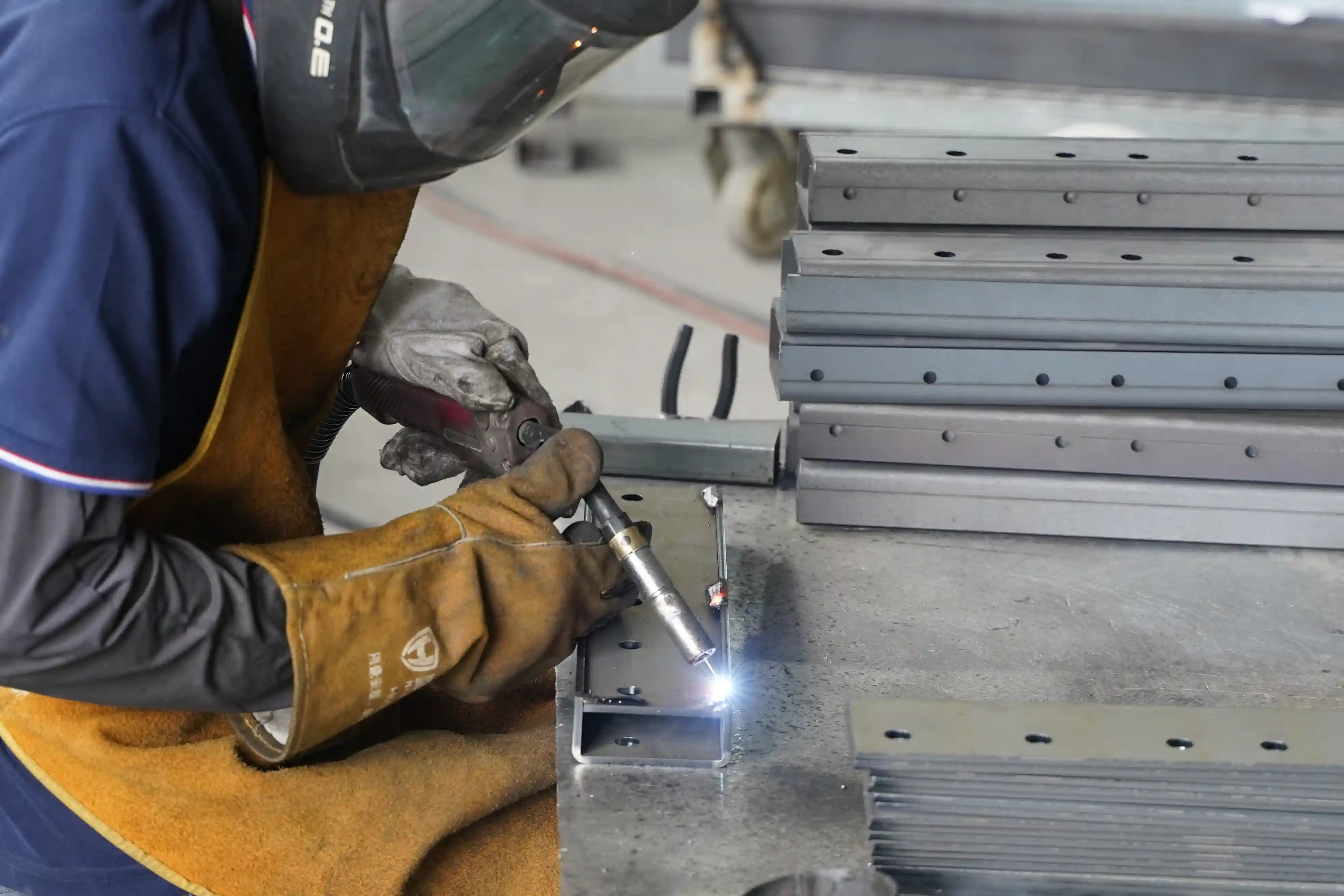 Precision steel welding for Valo Padel court framework