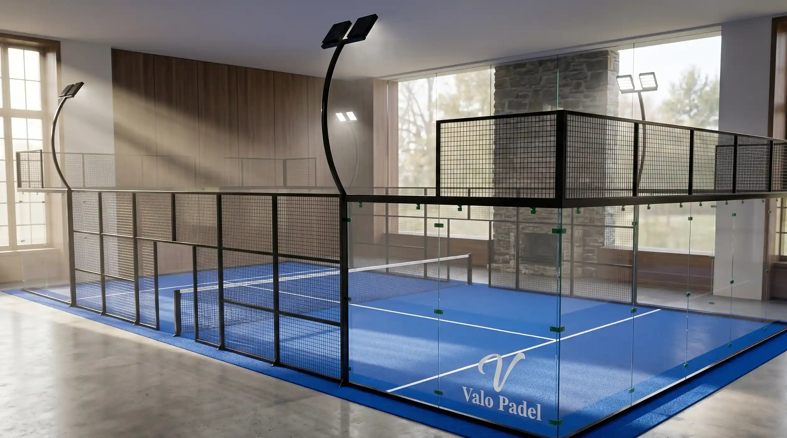 The Infinite View padel court with advanced structural transparency